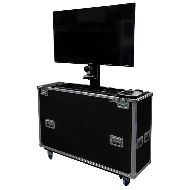 Coffre pour écran Plasma / LCD 42″ TV avec lift électricque | Code : PLASMA-LCD-LIFT-CASE