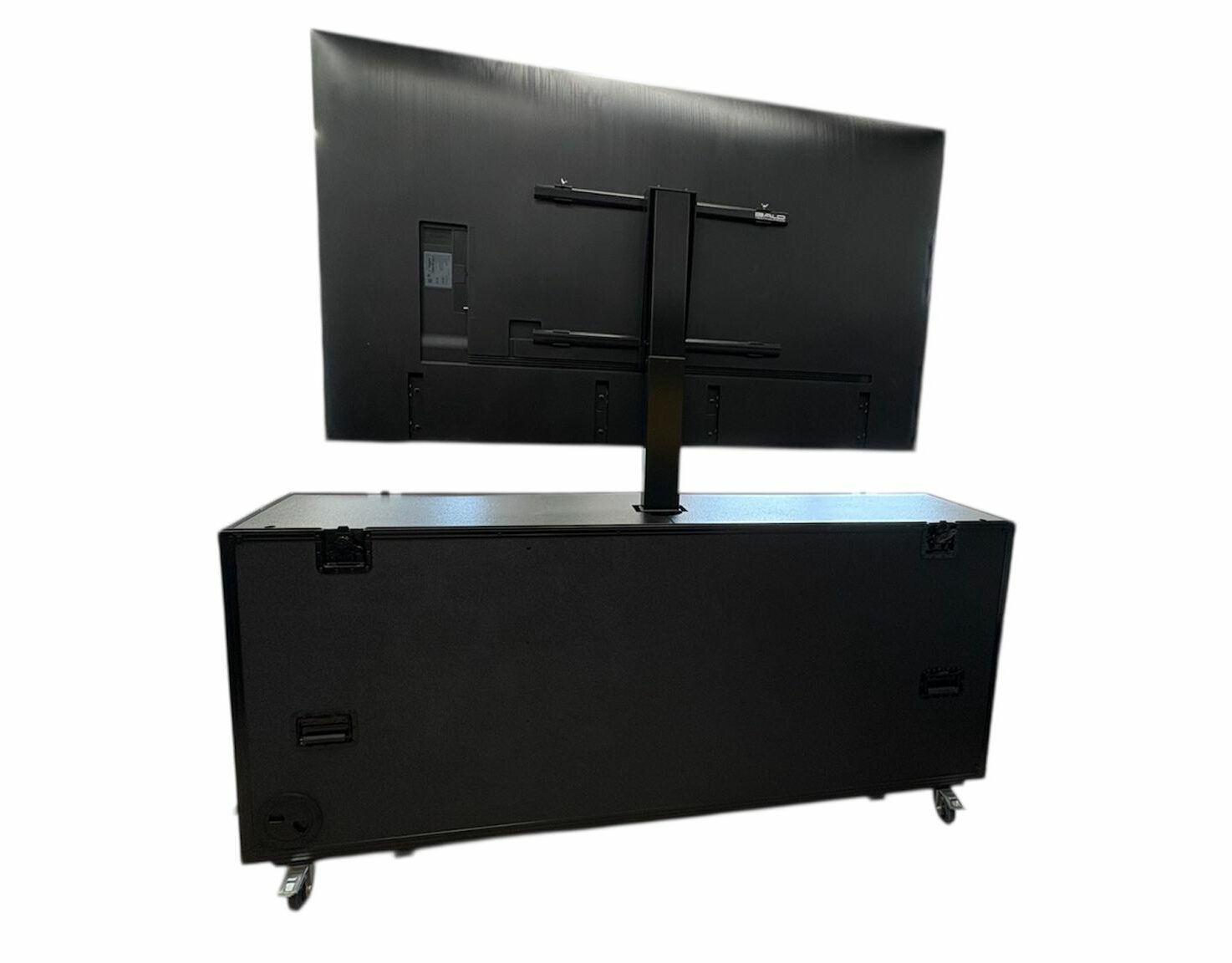 TV case with integrated lift system