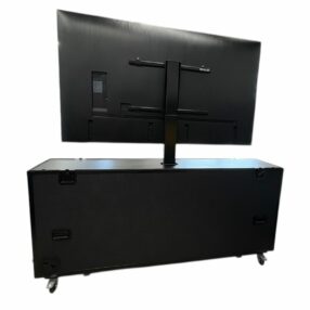 TV case with integrated lift system