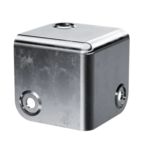 Coin 1/4&Prime; plat (avec protecteur de rivet)