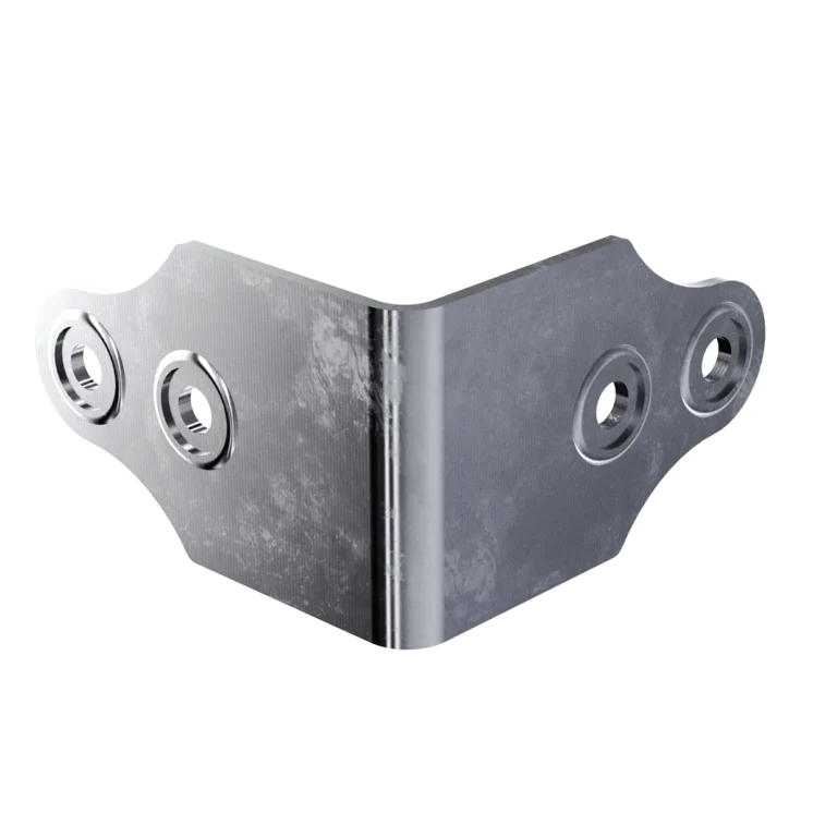 ÉQUERRE STD 1/2&Prime; 4 TROUS 1722 ZN | Code : 004-1722800