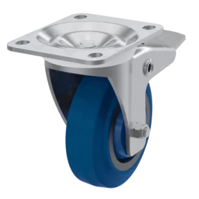 Roue bleu 4&Prime; avec frein