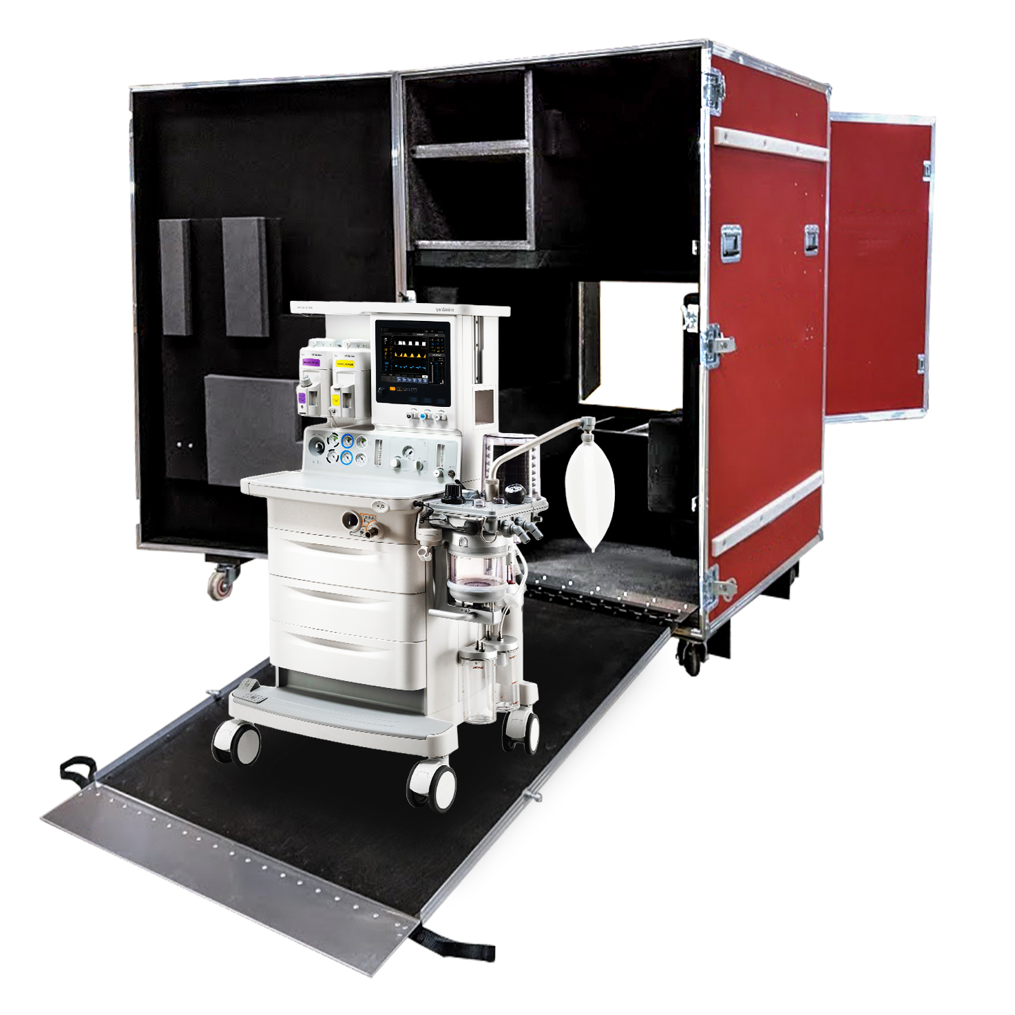 Custom Medical Equipment Transport Case | Heavy-Duty Protective Case with Custom Foam