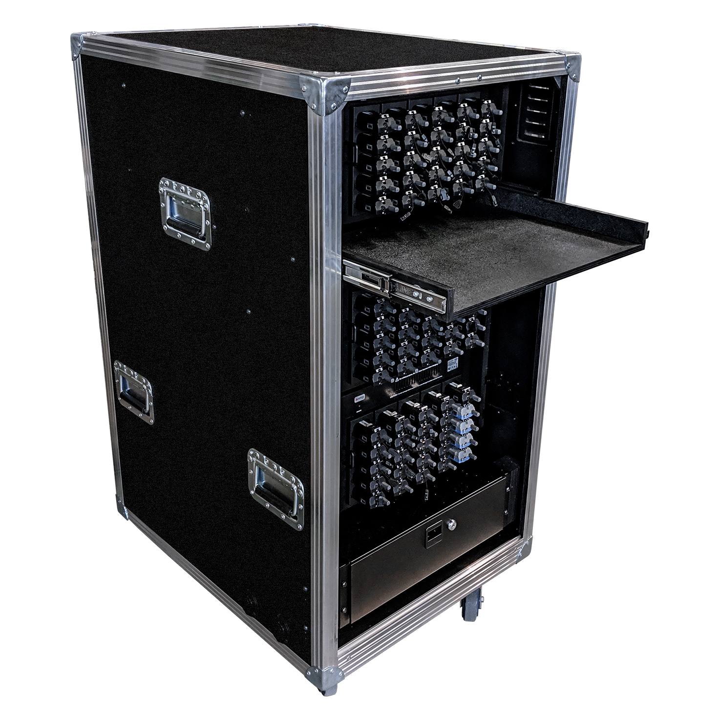 Coffre pour matériel audio de traduction simultanée