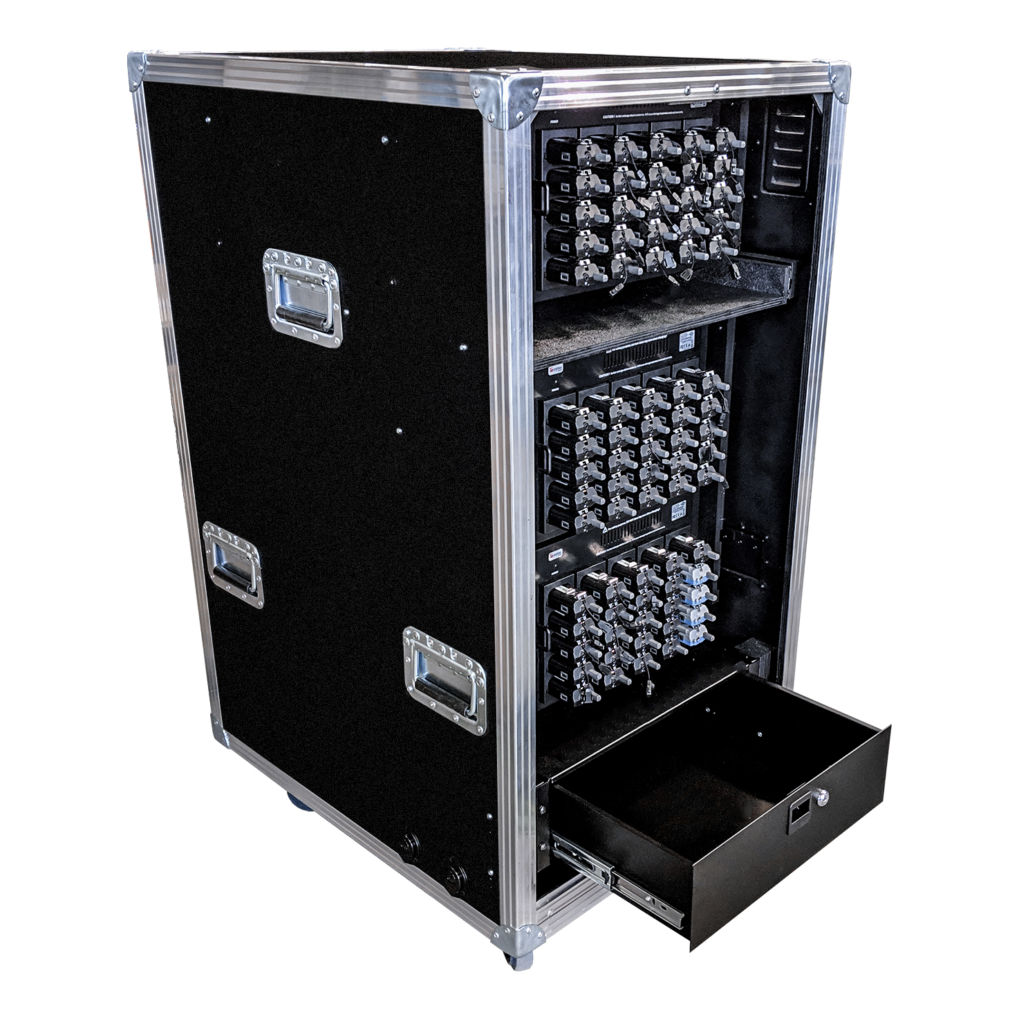 Coffre pour matériel audio de traduction simultanée