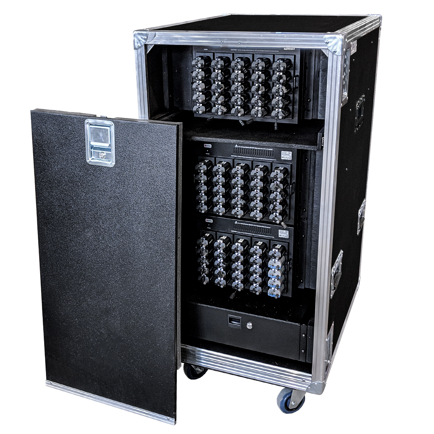 Coffre pour matériel audio de traduction simultanée