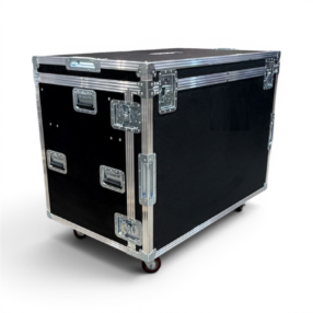 Coffre de transport pour régie vidéo avec aiguilleur Ross TD2S