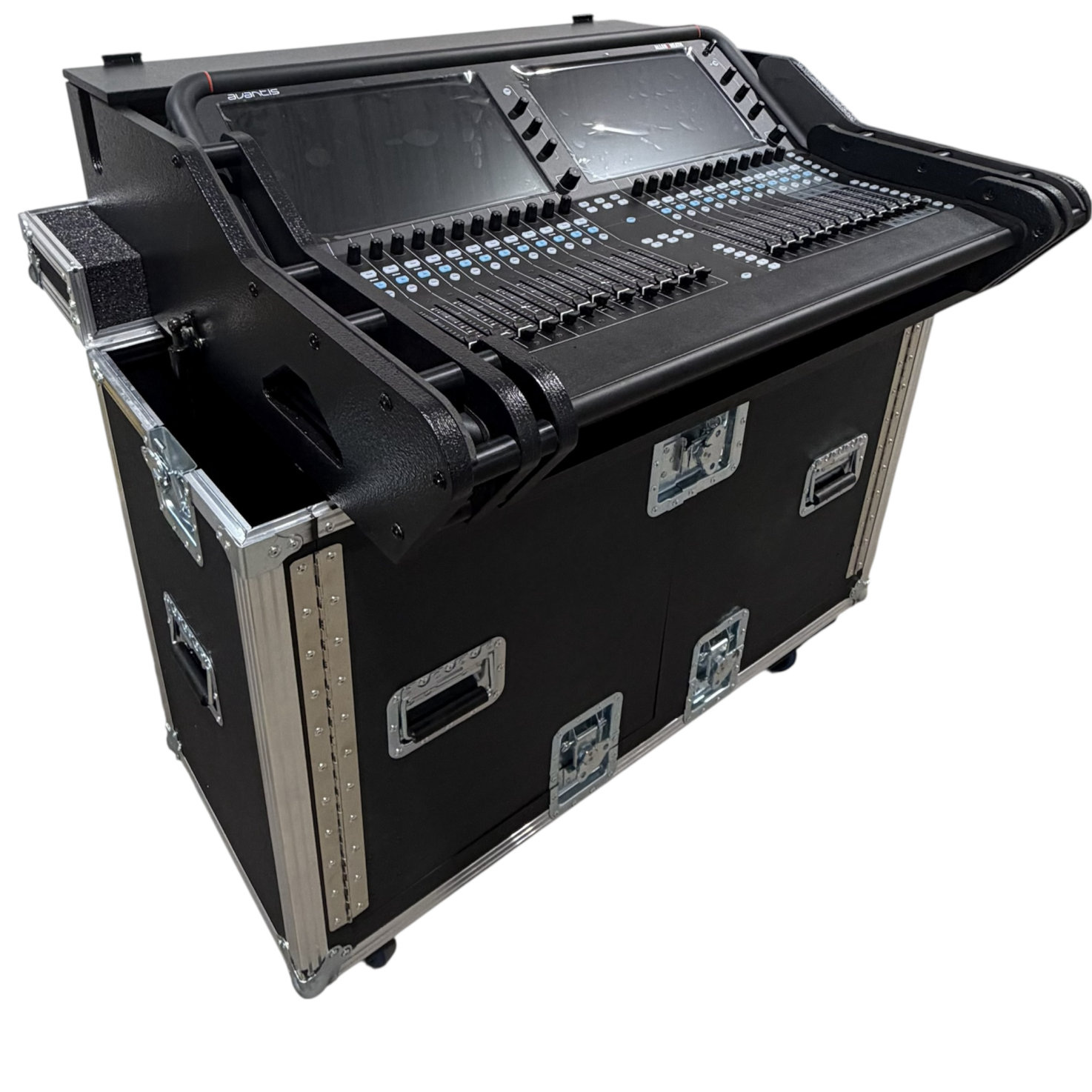 Flight case sur mesure pour console Allen & Heath Avantis
